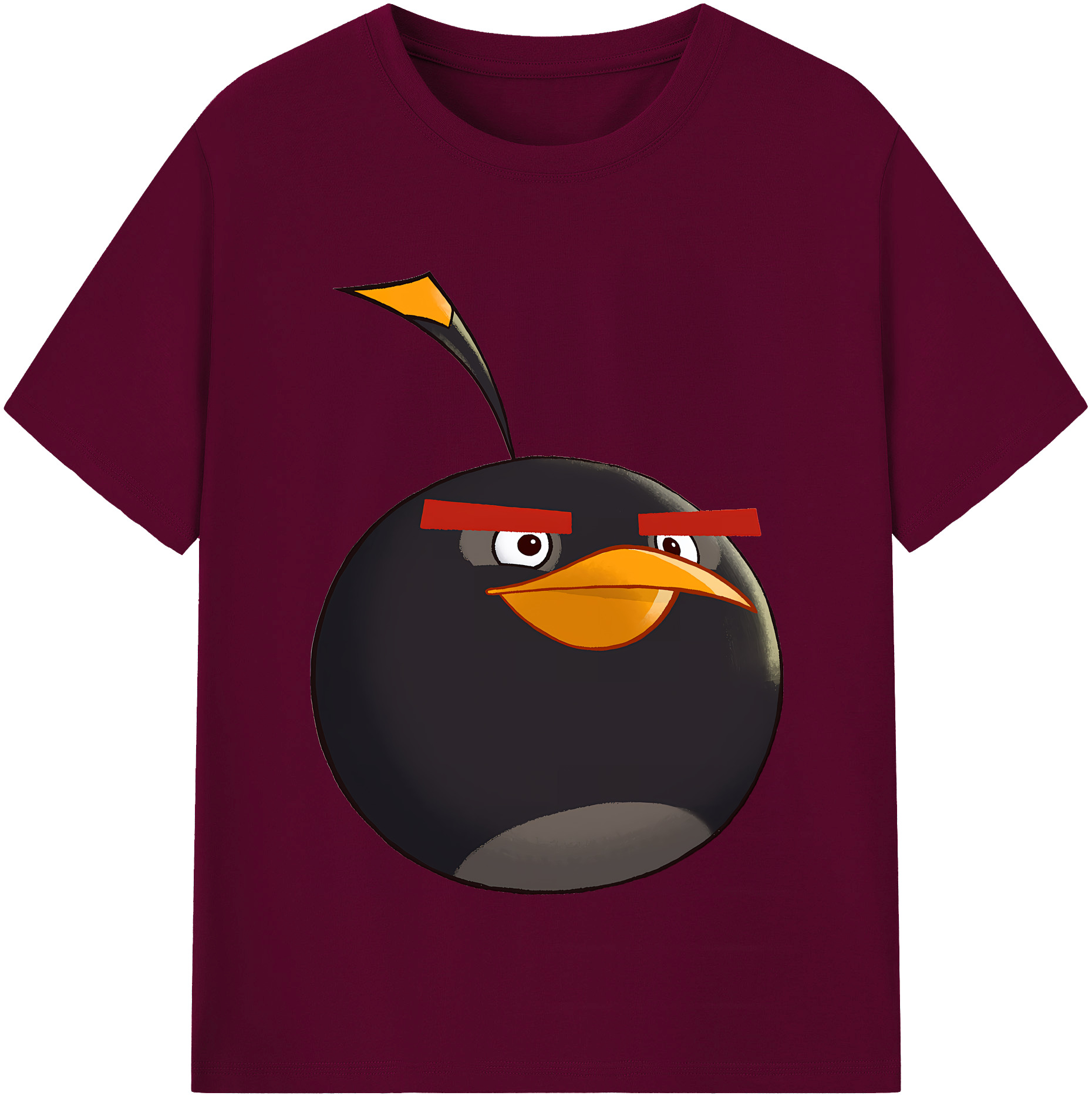 （画像用） Angry Birds アングリーバード レディースカジュアルプリントTシャツ（綿100％）